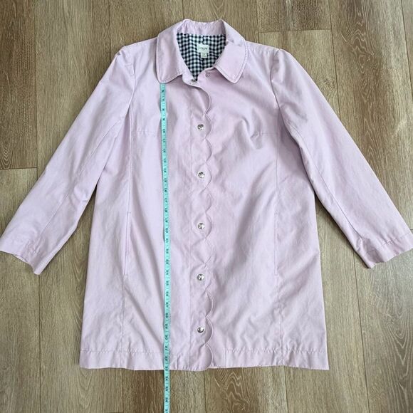 J Crew Scalloped Mac Coat Smoky Wisteria Size 10 Style AL224 - Picture 11 of 11
